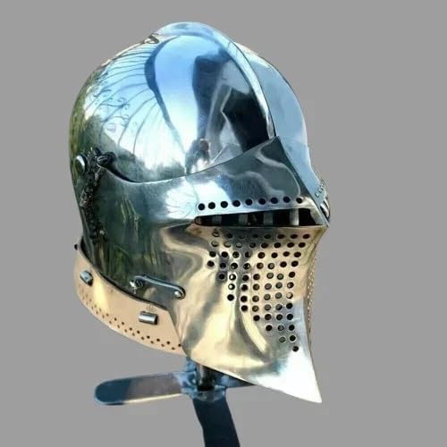New Medieval Armor Barbuta Fighting Helmet Knight 18 Gauge Steel Helmet