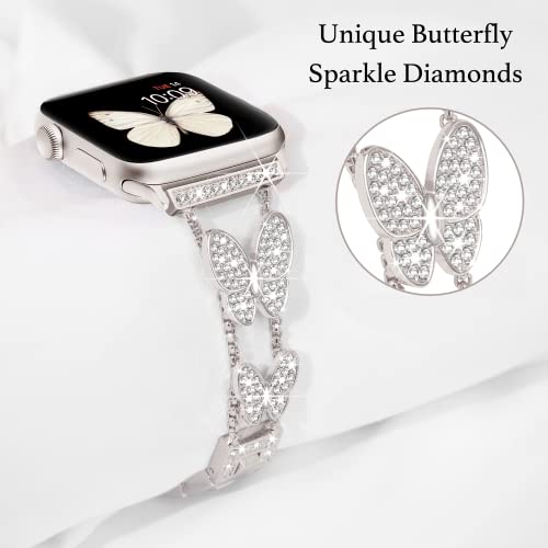 Image of Butterfly Band for Apple Watch Bands 40mm 41mm 42mm-S11 /10 Starlight