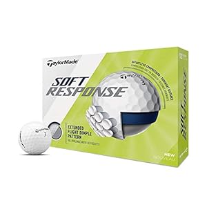 TaylorMade Golf Soft Response Pelotas de Golf para Hombres Blanco 1 Docena