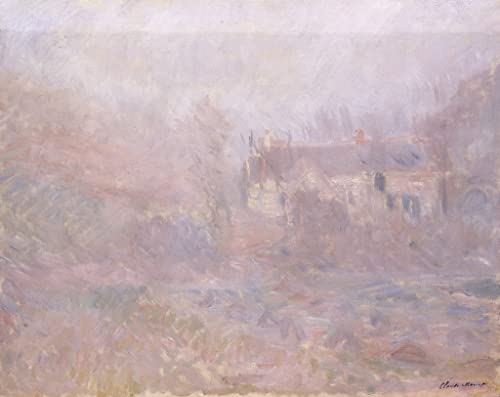 Toile Claude Monet pour Salon Moderne : Peinture Abstraite de Falaise 60x90cm