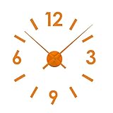 Movimiento continuo Versa 166601 Reloj de pared Pegatina Naranja
