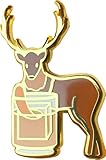 Cocktail Critters Enamel Pins for Bartender Aprons, Jackets, Backpacks and Purses, Shirt and Suit Lapels, Cute Button Badges Brooch Fashion Jewelry (Deer x Old Fashioned)