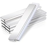 8個の強力マグネット磁石 超強力 ネオジウム、60 x 10 x 3mm ネオジムバー 角型 両面テープ付き直方体DIY ホワイトボード 学校 科学 キッチン ホーム クラフト モデルに最適