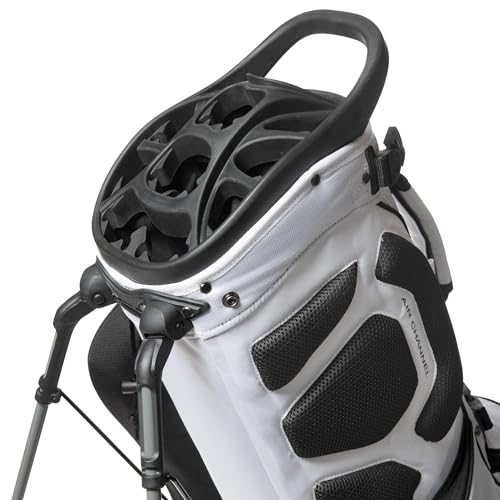 Founders Club Golf Lock 14 Stand Bag for Men with Anti Rattle Top-Free Snap on Rain Hood (White) - Thumbnail 4