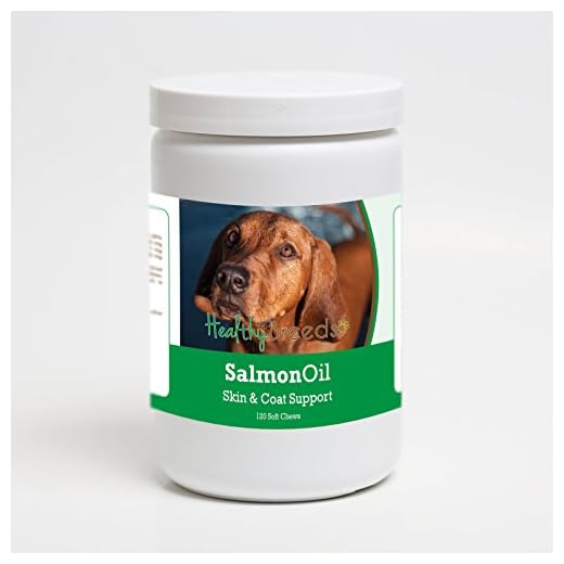Healthy Breeds Redbone Coonhound Salmon Oil Soft Chews 120 Count
