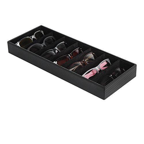 image for J JACKCUBE DESIGN JackCubeDesign 7 Compartments Sunglasses Organizer, 