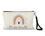 UNIQUEPGIFTS Teacher Gifts for Women, Rainbow Pencil Case, Teacher Stationery Supplies, Leaving End of Term Gift, Thank You Nursery Teaching Assistant