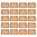 Hemoton 50PCS Papierowe Łodzie Pokarmowe Kraft Brown Food Trace Trace Tray Boatboard Fast Food Serving Kosze Do Hot Dogów Burgery Frytki Frytki