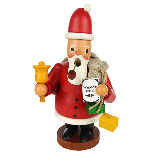 Miniature Santa Ruprecht Bell Smoker, Made in Germany, Stands just Over 4 inches Tall