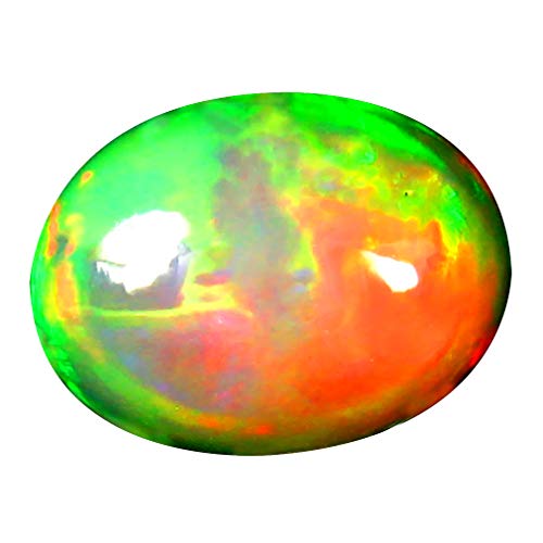 Opale arc-en-ciel 11x8 mm au jeu de couleurs éthiopien vibrant, pierre naturelle en vrac