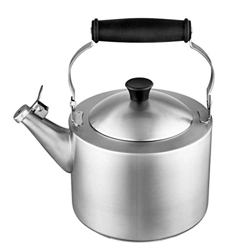 ERTXGBA Teakettle, Stainless Steel, Thin Base, Stainless Steel Teapot for All Stovetops 3 liters