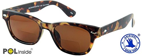 I NEED YOU Okulary do czytania +1,5 polaryzacyjne okulary dwuogniskowe "Multisport" havanna