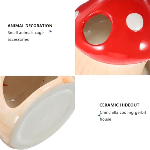 HALONTIN Hamster House Caverna esconderijo de hamster de cerâmica para hamsters anões e pequenos ani