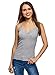 Produktbild oodji Ultra Damen Baumwoll-Top mit Spitzenbesatz, Grau, DE 38 / EU 40 / M