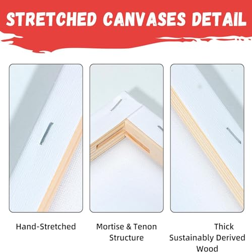 3 Pack Flower Girl|Pre Drawn Canvas for Painting for Adults Paint and Sip Party Supplies Canvas Painting Kits Stretched Canvas to Paint Games Anniversary Gifts Ladies Night Flowers Girl Art Set(8x10)