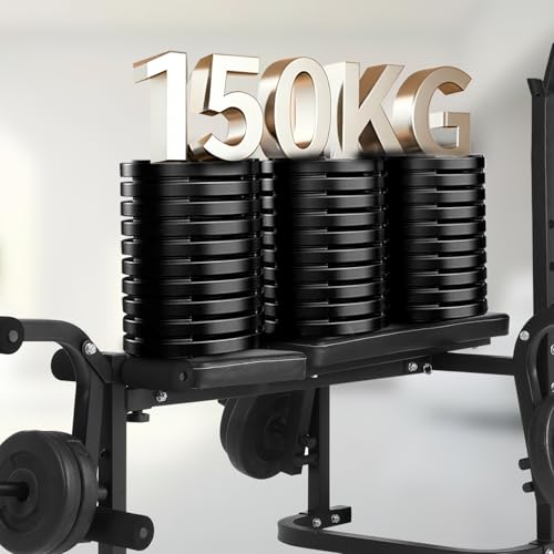 Miniatura 6 de Novonova Banco De Pesas Musculacion Ajustable Plegable, Multifuncional Inclinable Multifuncional Banco Musculación En Casa, Banco Musculación Plegable Hasta 150kg