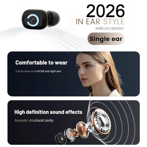 Auricular Bluetooth In-Ear Beige con Batería de 12-15 horas miniatura 3