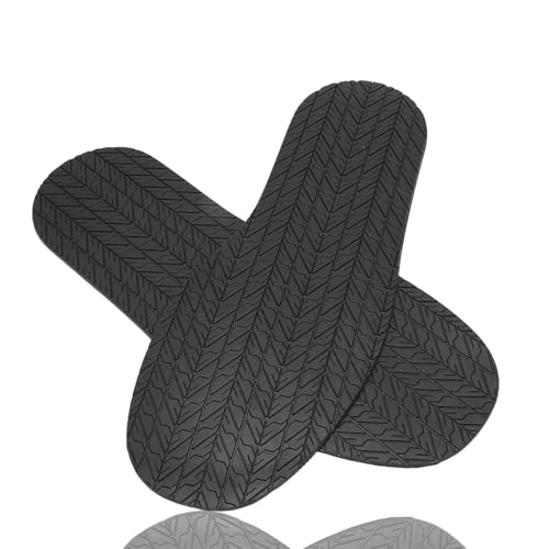 1 Par De Suelas Completas De Goma Antideslizantes, Reparación De Suelas De Goma Para Zapatos, Suministros De Reparación De Zapatos De Suela Completa, Suela De Goma Para Zapatos(negro)