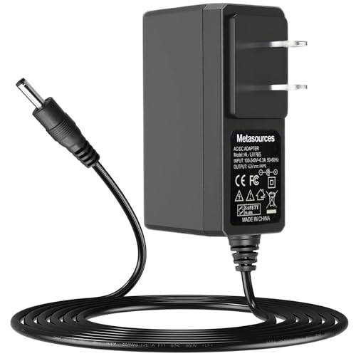 Metasources 15V 1A AC/DC Adapter Compatible with Tacklife HA2 T6 T8 T8-Newer 800A Pro T8Pro 1200A Peak 18000mAh Lithium 12V Car Jump Starter Battery Charger (NOT for T8 Mix/T8 Max)