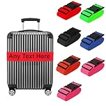 Personalised Luggage Strap Suitcase Embroidered/Printed Safe Luggage Belt 5cm wide