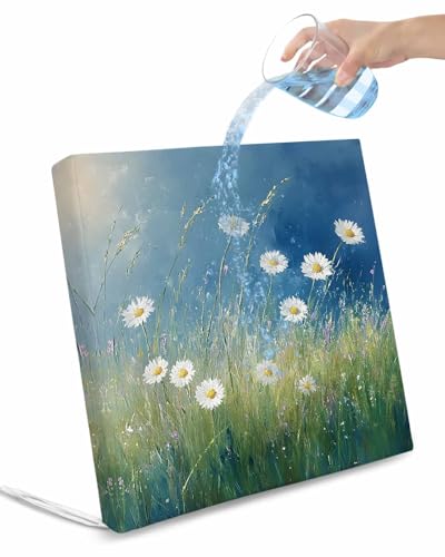 Hokiten Spring Floral Outdoor Cushion Chair Cover Set of 2 - Waterproof Couch Seat Covers, Modern Oil Painting Farmhouse Flower Patio Furniture Protector Cushions Slipcovers for Sofa/RV, 22