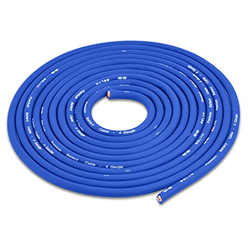 Belva Bak42Bl 4 Gauge Premium (Cca) Copper Clad Aluminum Complete 2-Channel Amplifier Wiring Kit With Rca For Amplifiers Up To 1200 Watts - Blue #TOP4