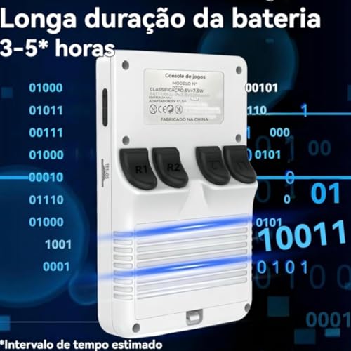 Console Portátil R36S com mais de 15.000 Jogos, 64GB, Acompanha Case e Película