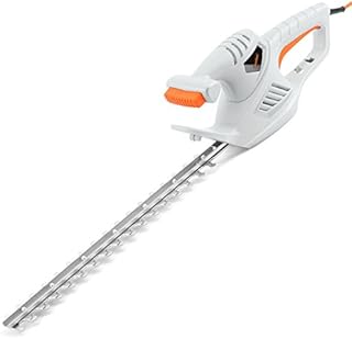 VonHaus Electric Hedge Trimmer, 41cm Blade Length - Bush Cutter with 450W Power, Protective Cover, Safety Trigger & 6m Power Cable