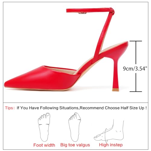 Image of Susanny Heels for Women Stiletto Closed Pointed Toe Backless Dress Shoes High Heels Sexy Kitten Pumps Wedding Guest Party Dance Prom Dressy Comfort Shoes