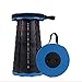 BOZHUO Tabouret rétractable portable avec portée maximale de 800 litres, adapté pour la pêche en camping en plein air, cuisine intérieure, chambre à coucher, bleu