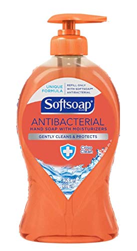 Softsoap Liquid Hand Soap Pump Antibacterial Crisp Clean 11.25 Ounce Each (Value Pack of 7)