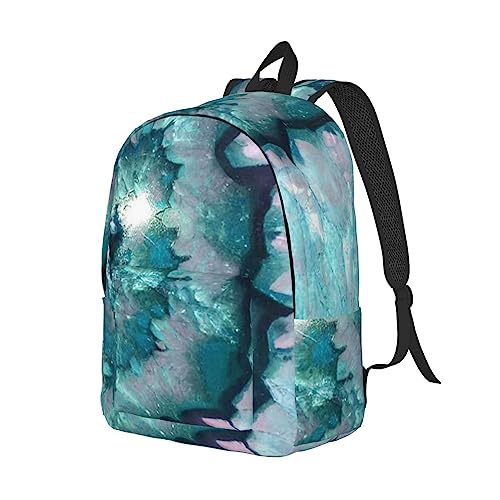 Sac à dos ordinateur portable imprimé agate bleu sarcelle anti-rayures S - 2
