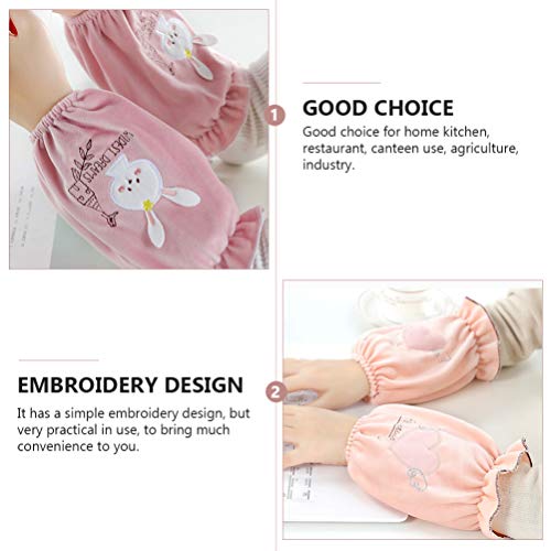 KESYOO Mangas de Manga de 2 Pares de Mangas de Manga Cobrem Protetores Com Elástico de Pulso de Pelú