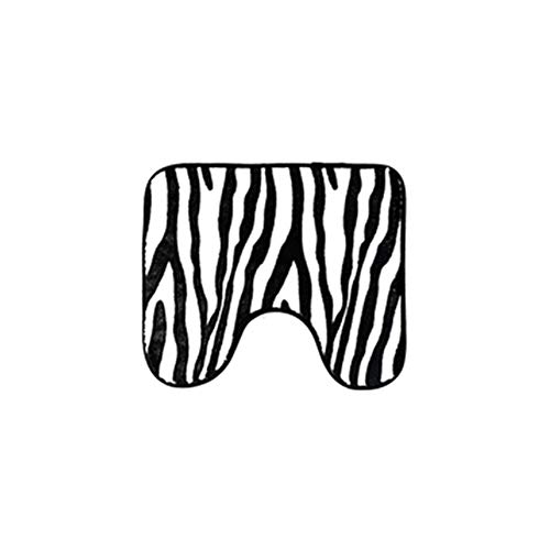 Zhuhaixmy Badematten Set 3tlg - 3D Tiger Muster Rutschfeste 3 Stücke Wasser absorbierende Sitz Deckel Haus Dekoration – Bild 4