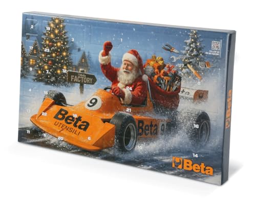 Beta 9920 Calendario de Adviento 2025 con Set de Herramientas de 24 Piezas, Idea Regalo Navidad 2025