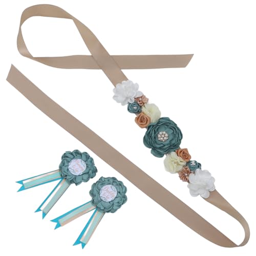 ERINGOGO Pregnancy Announcement Box Baby Shower Decorations Set Mommy to Be Sash Flower Belt Corsage