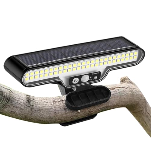 Iluminación LED recargable solar con sensor de presencia para pared exterior y jardín