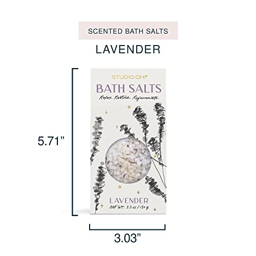 Scented Bath Salts - Comforting Bath Soak - 5.3 Ounces - Birthday Gifts For Women - Lavender By Studio Oh! #TOP2