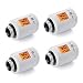 Produktbild Eurotronic 700153 4er Set Spirit ZigBee, 30% Heizkosten sparen, über Zigg Bee Funk & Alexa steuerbar, Heizungsthermostat inkl. Adapter + Batterien, Smarthome-Zubehör Heizkörperthermostat, weiß