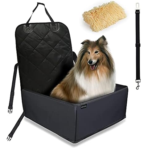 Navtue Extra Safety Stable Dog Car Seat Pet Car Booster Seat Travel for Small and Medium Dogs Cats Or Other Small Pets Cover