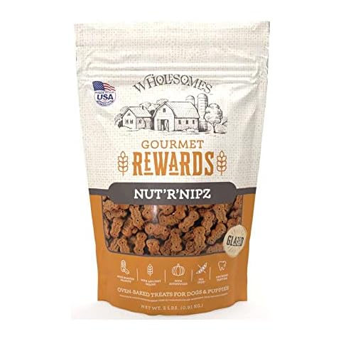 SPORTMiX Wholesomes Gourmet Rewards Nut'R'Nipz Dog Biscuits, Peanut Butter, 2Lb. Bag (2100306) Cover