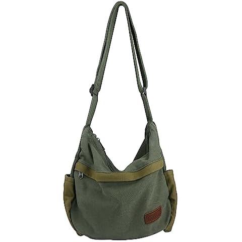 Large Canvas Messenger Bag for Men and Women Cover