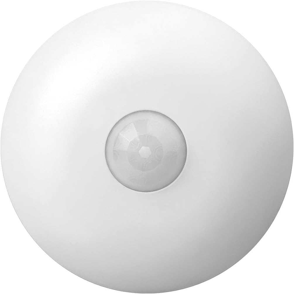 ECOELER PIR Ceiling Sensor Switch, Hard-Wired Occupancy Motion Sensor with Slim Design, 360 Degree Field of View High Bay Ceiling Motion Sensor, White, UL & FCC Listed