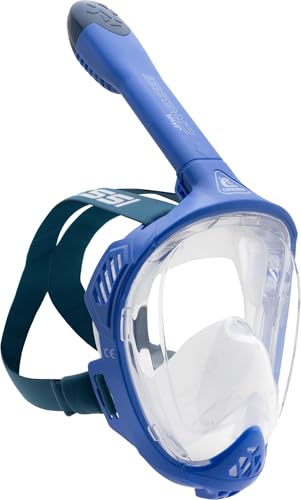 CRESSI Java Máscara Integral para Snorkeling, Unisex-Adult, Azul/Navy Azul, S/M