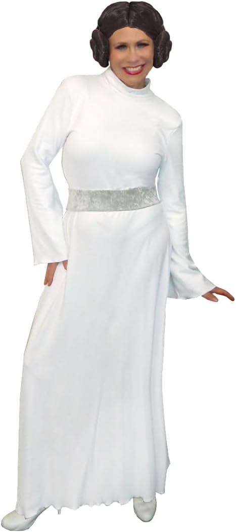 Sanctuarie Designs Plus Size White/Silver Soft Velvet Star Princess Costume