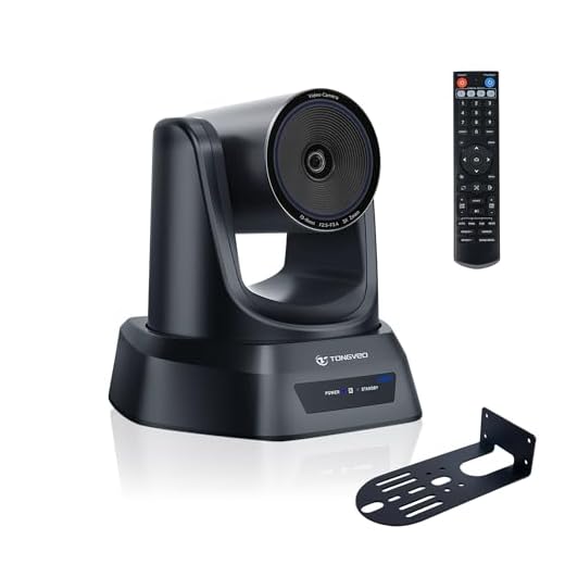 TONGVEO 4K Conference Room PTZ Camera AI Auto Tracking 3X Optical Zoom HDMI/USB3.0 Wide-Angle Video Conference Camera for Church Worship Live Streaming Meeting with Zoom YouTube OBS and More