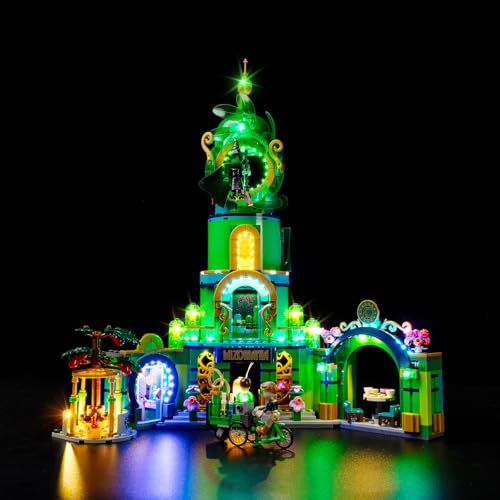 Kyglaring LED Lighting Kit for Emerald City Model Set, Compatible with Lego 75684