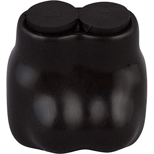 Morris Products Black Insulated 2 Conductor Connector – 3/0-6 Wire Range, 3/16 Allen Hex – 1.94”L X 1.85”W X 2”H – Single Side Entry – Pre-Filled, Rubber Vinyl Coating, 600 Volt, 2-Pack, (97107) #TOP1