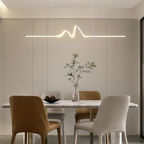 Suspension en spirale pour table de salle à manger minimaliste et chic