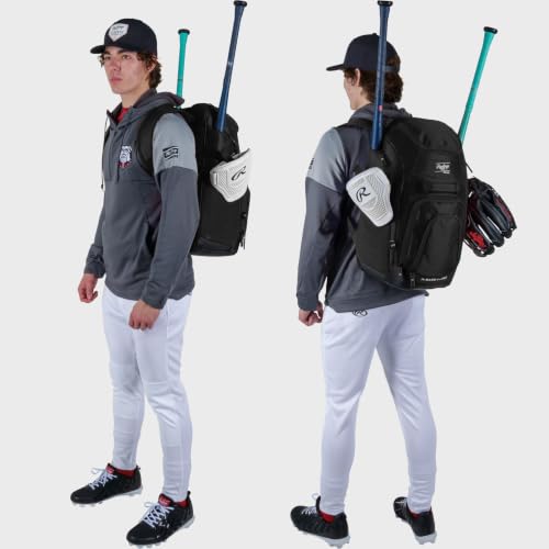 Sac à dos baseball Rawlings bleu marine pour équipement de sport - 4